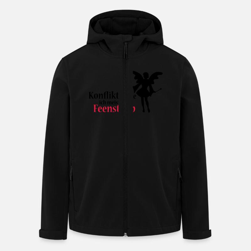 I resolve conflicts usually with fairy dust - Men’s Recycled Softshell Jacket by Stanley/Stella - black