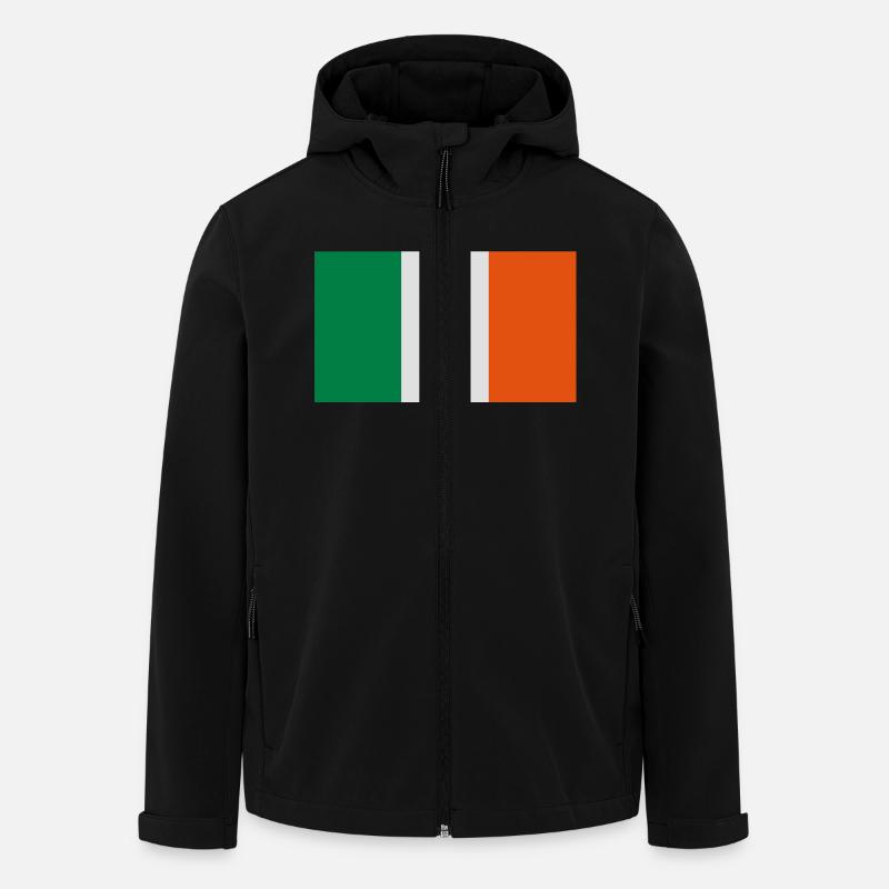 flag_ireland_eire_irish - Recycelte Männer Softshell-Jacke von Stanley/Stella - Schwarz