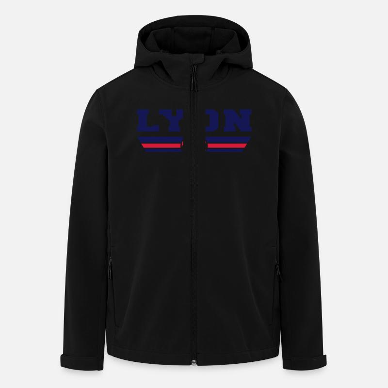 Lyon Fußball - Recycelte Männer Softshell-Jacke von Stanley/Stella - Schwarz