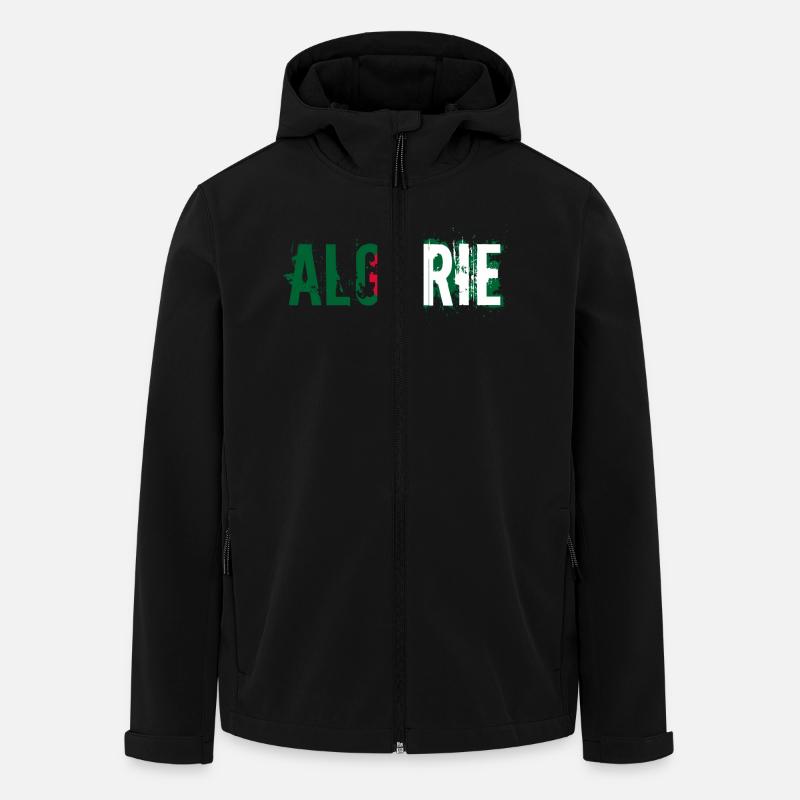 logo_flag_grunge_algerie_2 - Recycelte Männer Softshell-Jacke von Stanley/Stella - Schwarz