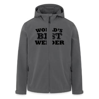 World's Best Welder - Recycelte Männer Softshell-Jacke von Stanley/Stella - Schwarz - Vorne - AI Model Male 185 light (185cm)