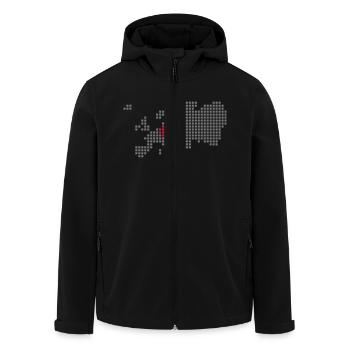 deutschland - Recycelte Männer Softshell-Jacke von Stanley/Stella - Schwarz - Vorne - AI Model Male 185 light (185cm)