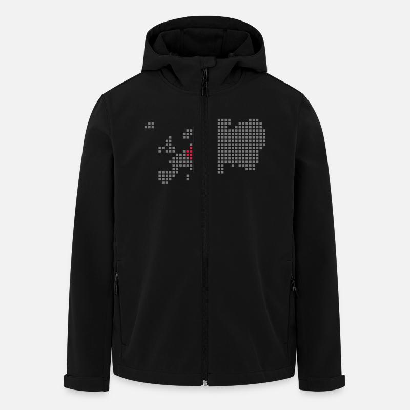 deutschland - Recycelte Männer Softshell-Jacke von Stanley/Stella - Schwarz