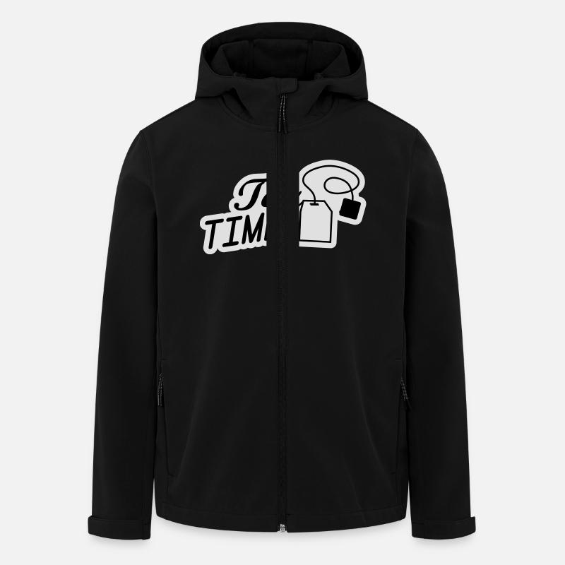 tea_time__f2 - Veste softshell homme en polyester recyclé Stanley/Stella - noir