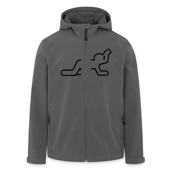 potable - Veste softshell homme en polyester recyclé Stanley/Stella - noir - Devant - AI Model Male 185 light (185cm)
