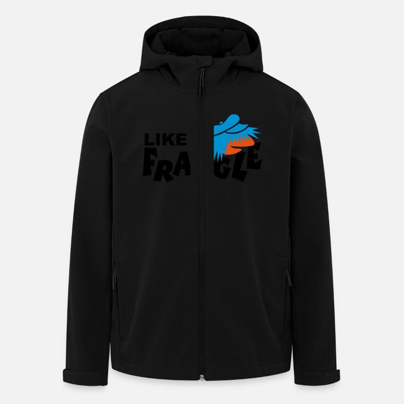 LIKE A FRAGGLE - Recycelte Männer Softshell-Jacke von Stanley/Stella - Schwarz