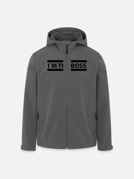 im the boss - Recycelte Männer Softshell-Jacke von Stanley/Stella - Schwarz