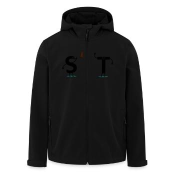 shit - Recycelte Männer Softshell-Jacke von Stanley/Stella - Schwarz - Vorne - AI Model Male 185 light (185cm)