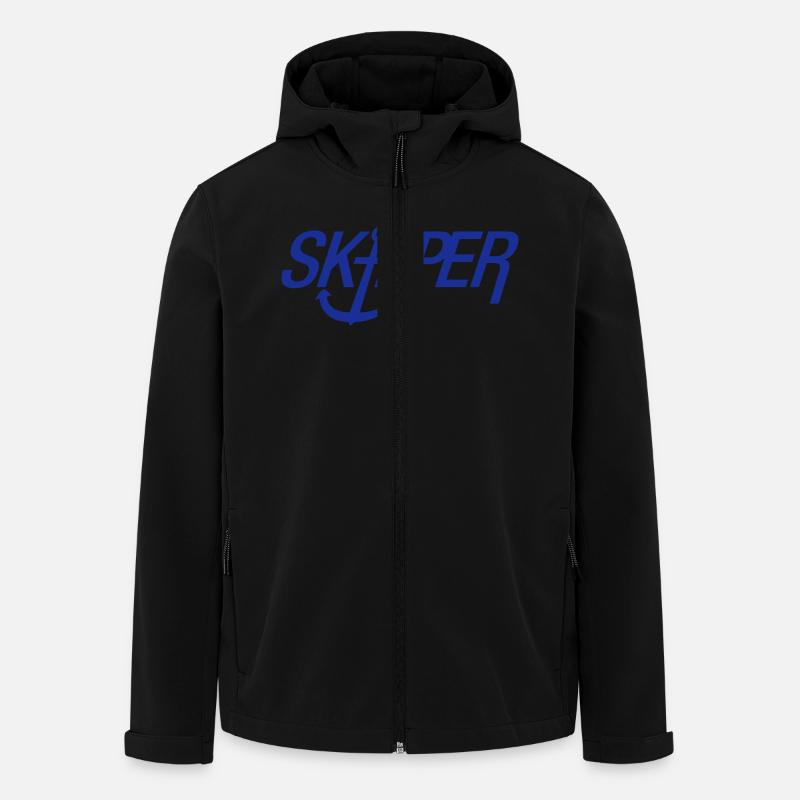 skipper_1f1 - Recycelte Männer Softshell-Jacke von Stanley/Stella - Schwarz
