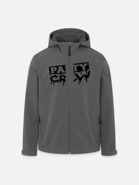 Party Crew Stamp - Veste softshell homme en polyester recyclé Stanley/Stella - noir
