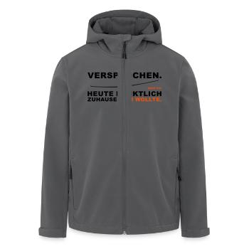 Versprochen Segelflieger Zuhause lustig - Recycelte Männer Softshell-Jacke von Stanley/Stella - Schwarz - Vorne - AI Model Male 185 light (185cm)