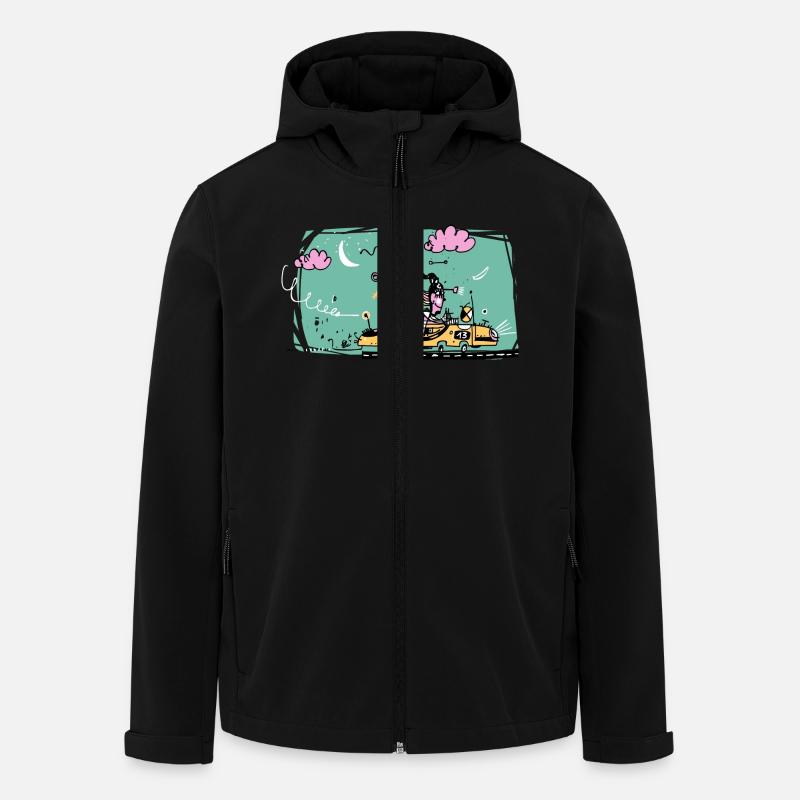 Schnelle Frau - Recycelte Männer Softshell-Jacke von Stanley/Stella - Schwarz