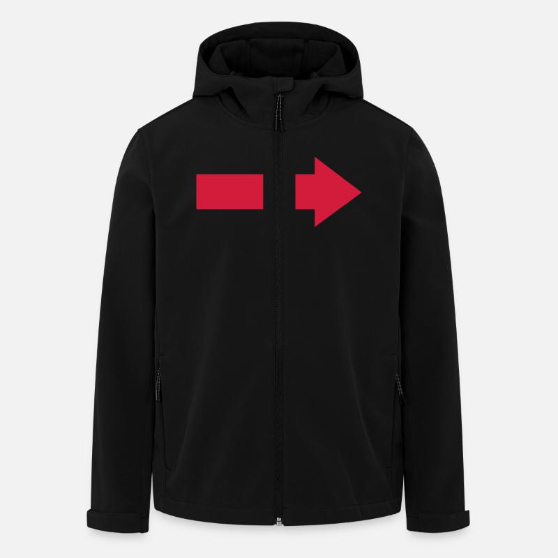Flèche - Veste softshell homme en polyester recyclé Stanley/Stella - noir