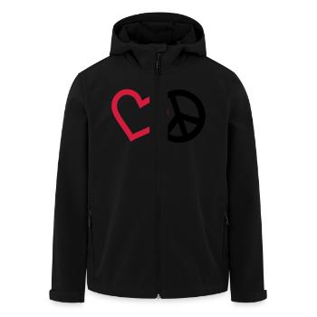 Peace - Recycelte Männer Softshell-Jacke von Stanley/Stella - Schwarz - Vorne - AI Model Male 185 light (185cm)