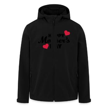 Muttertag - Recycelte Männer Softshell-Jacke von Stanley/Stella - Schwarz - Vorne - AI Model Male 185 light (185cm)