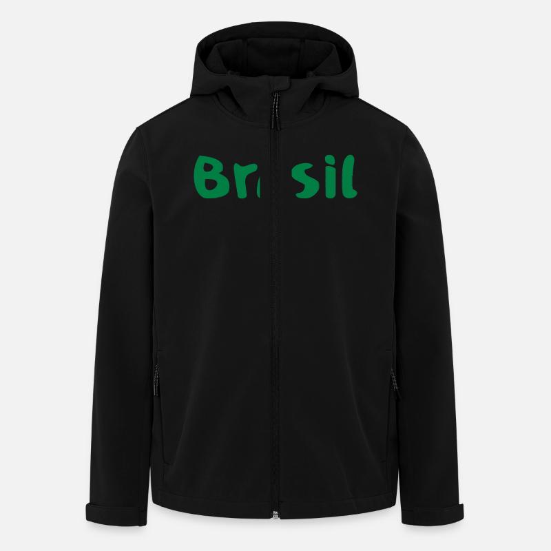Brasil_V1 - Veste softshell homme en polyester recyclé Stanley/Stella - noir