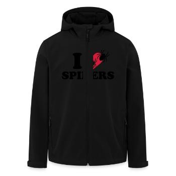Spinne - Recycelte Männer Softshell-Jacke von Stanley/Stella - Schwarz - Vorne - AI Model Male 185 light (185cm)