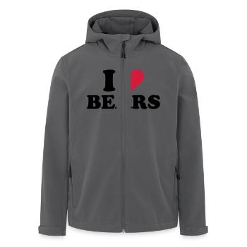 Bär - Recycelte Männer Softshell-Jacke von Stanley/Stella - Schwarz - Vorne - AI Model Male 185 light (185cm)