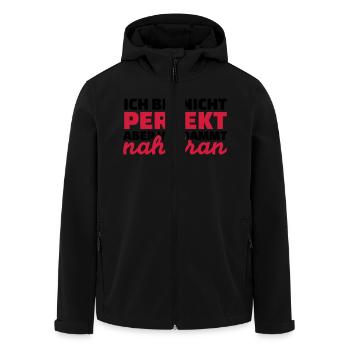 Perfekt - Recycelte Männer Softshell-Jacke von Stanley/Stella - Schwarz - Vorne - AI Model Male 185 light (185cm)