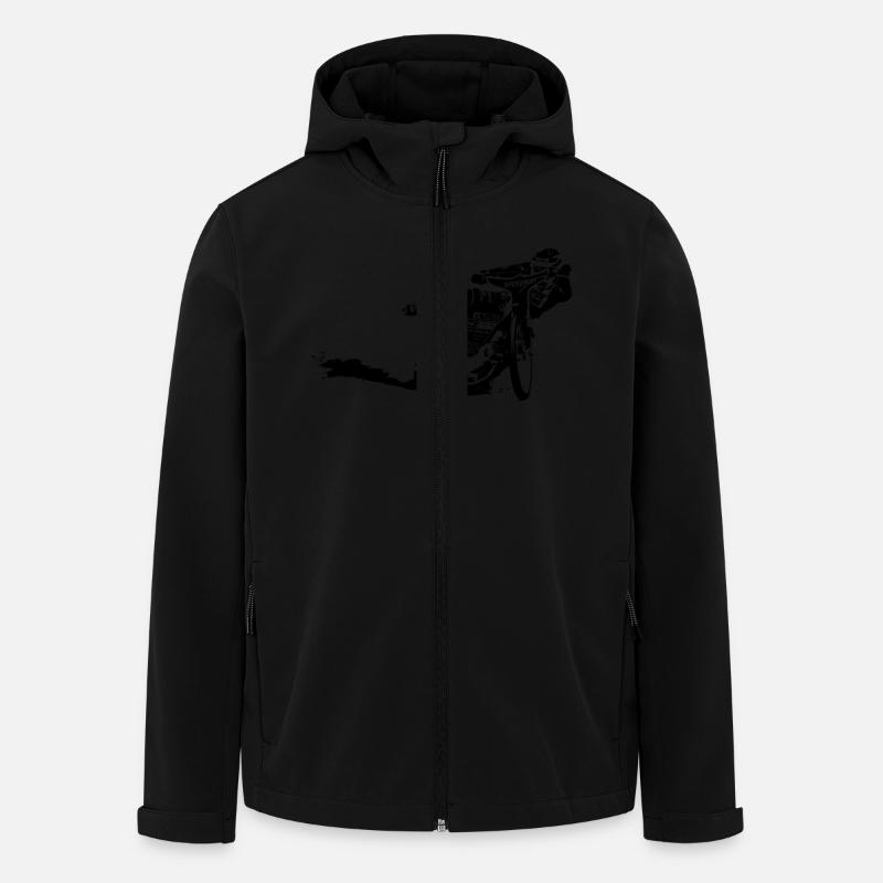 Speedway Driver - Recycelte Männer Softshell-Jacke von Stanley/Stella - Schwarz