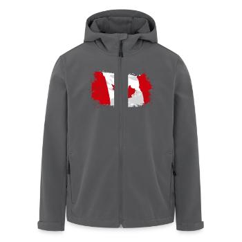 Canada Flag - Recycelte Männer Softshell-Jacke von Stanley/Stella - Schwarz - Vorne - AI Model Male 185 light (185cm)