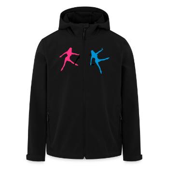 3 danseurs de ballet femme silhouette - Veste softshell homme en polyester recyclé Stanley/Stella - noir - Devant - AI Model Male 185 light (185cm)