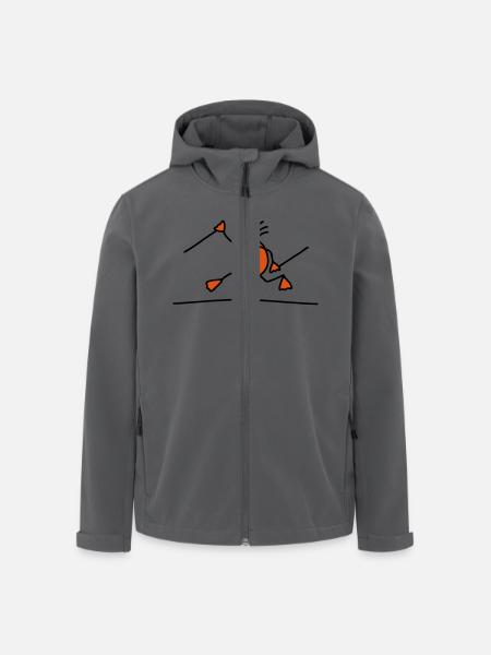 Walking running - V2 - Recycelte Männer Softshell-Jacke von Stanley/Stella - Schwarz