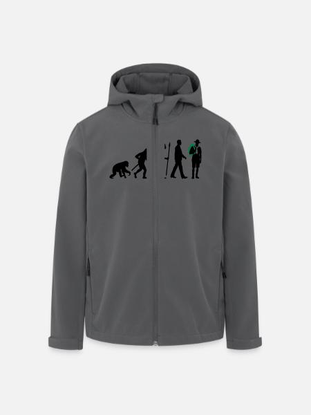 evolution_pfadfinder_2016_b_2c - Recycelte Männer Softshell-Jacke von Stanley/Stella - Schwarz