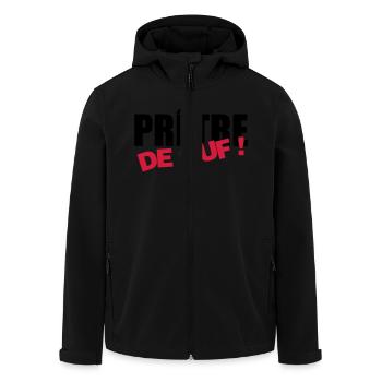 Pfarrer / Priester / Katholisch / Religion - Recycelte Männer Softshell-Jacke von Stanley/Stella - Schwarz - Vorne - AI Model Male 185 light (185cm)