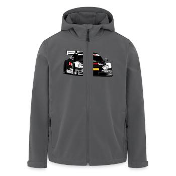 Racecar - Recycelte Männer Softshell-Jacke von Stanley/Stella - Schwarz - Vorne - AI Model Male 185 light (185cm)