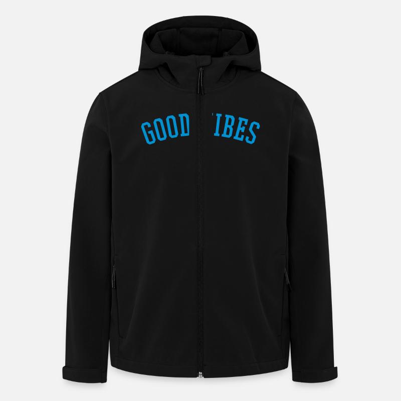 GOOD VIBES - Men’s Recycled Softshell Jacket by Stanley/Stella - black