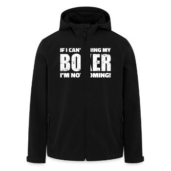 Boxer - Recycelte Männer Softshell-Jacke von Stanley/Stella - Schwarz - Vorne - AI Model Male 185 light (185cm)