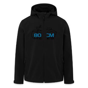 Moped Spatz 80 ccm Emblem - Recycelte Männer Softshell-Jacke von Stanley/Stella - Schwarz - Vorne - AI Model Male 185 light (185cm)