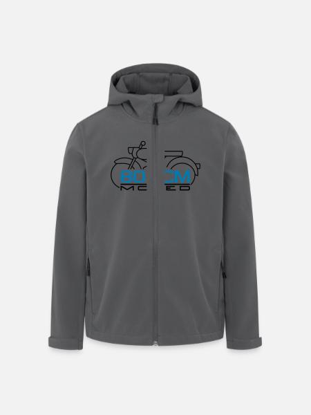 Moped Sparrow 80cc emblem - Men’s Recycled Softshell Jacket by Stanley/Stella - black