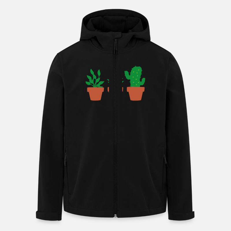 plants - Men’s Recycled Softshell Jacket by Stanley/Stella - black