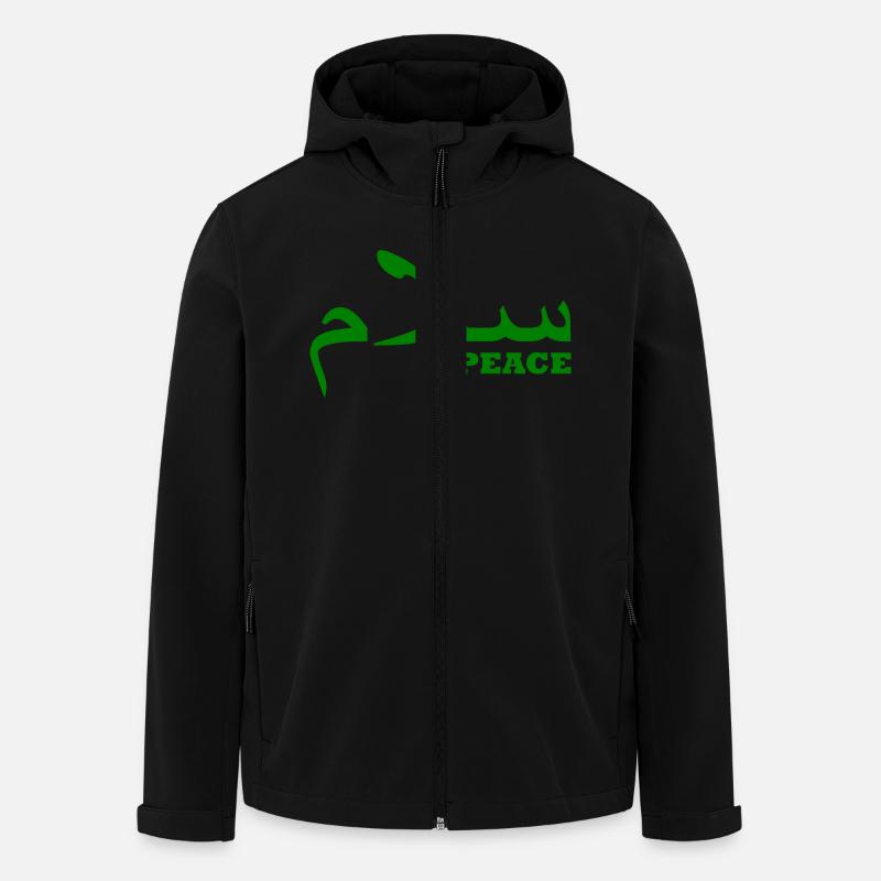 frieden - Recycelte Männer Softshell-Jacke von Stanley/Stella - Schwarz