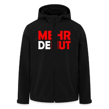Demut - Recycelte Männer Softshell-Jacke von Stanley/Stella - Schwarz - Vorne - AI Model Male 185 light (185cm)