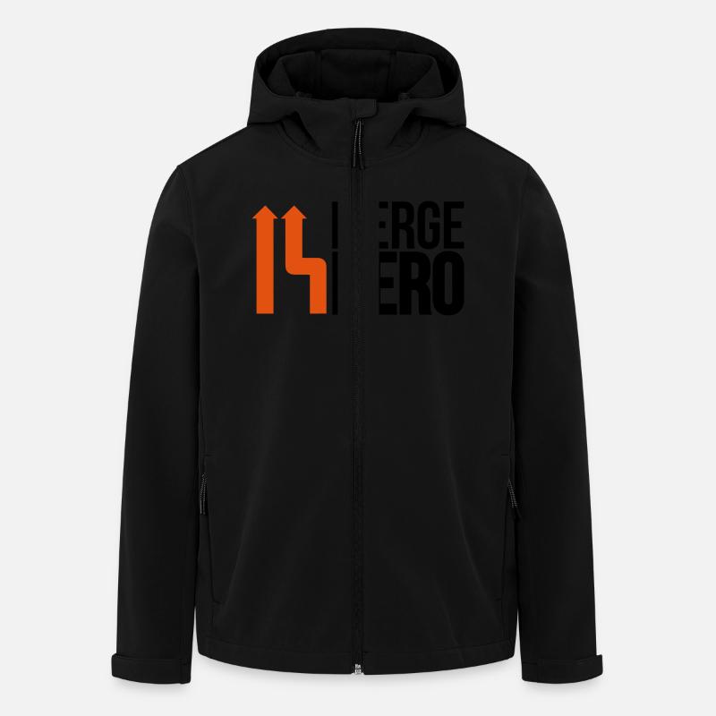 Merge Code Held - Recycelte Männer Softshell-Jacke von Stanley/Stella - Schwarz