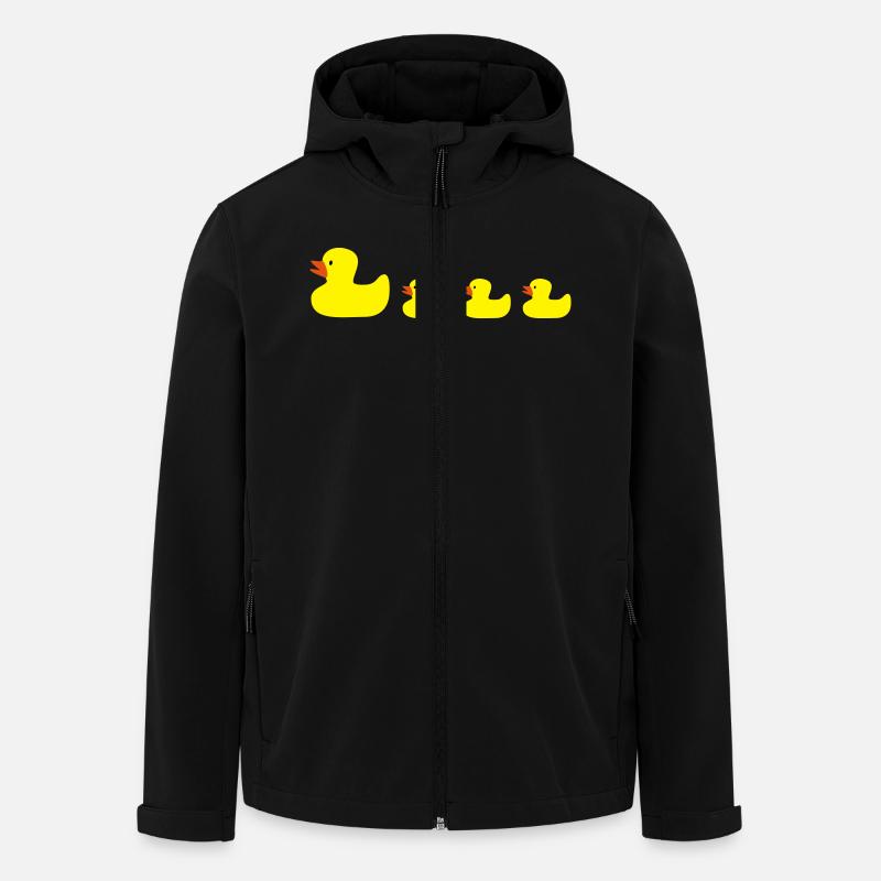 Ente - Recycelte Männer Softshell-Jacke von Stanley/Stella - Schwarz