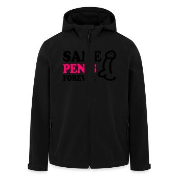Same penis forever - Recycelte Männer Softshell-Jacke von Stanley/Stella - Schwarz - Vorne - AI Model Male 185 light (185cm)