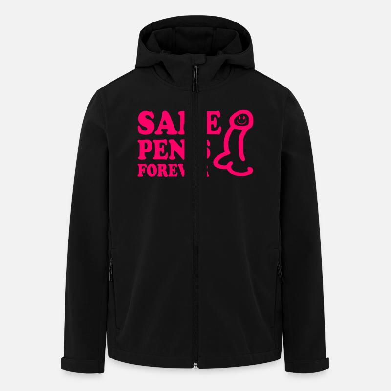Same penis forever - Veste softshell homme en polyester recyclé Stanley/Stella - noir