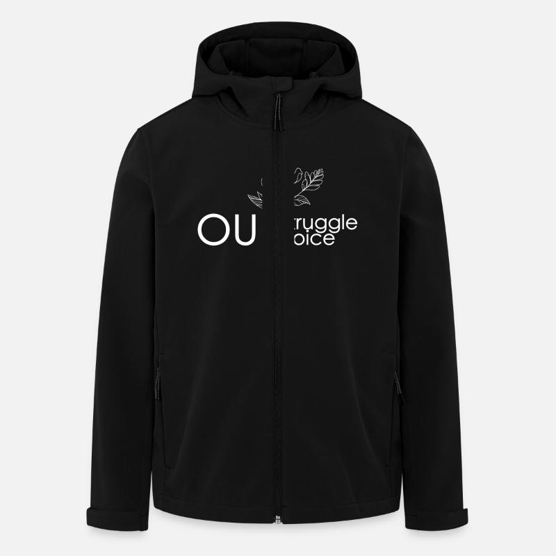 Unser Kampf, unsere Stimme - Recycelte Männer Softshell-Jacke von Stanley/Stella - Schwarz