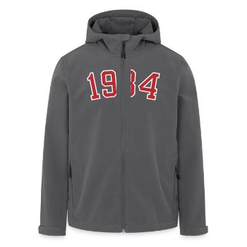 Sport Jahrgang 1934 - Recycelte Männer Softshell-Jacke von Stanley/Stella - Schwarz - Vorne - AI Model Male 185 light (185cm)