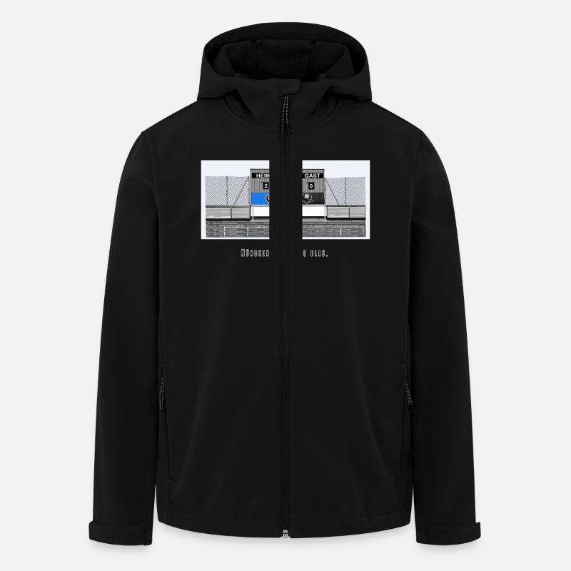 Giesing // Illustration - Recycelte Männer Softshell-Jacke von Stanley/Stella - Schwarz