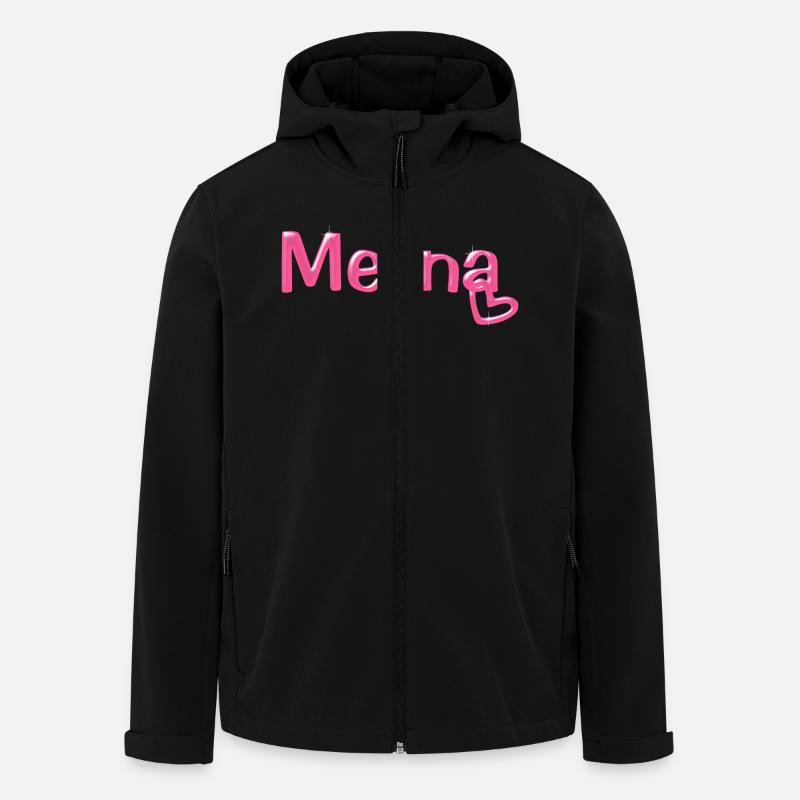 Melina Name Ballonschrift - Recycelte Männer Softshell-Jacke von Stanley/Stella - Schwarz