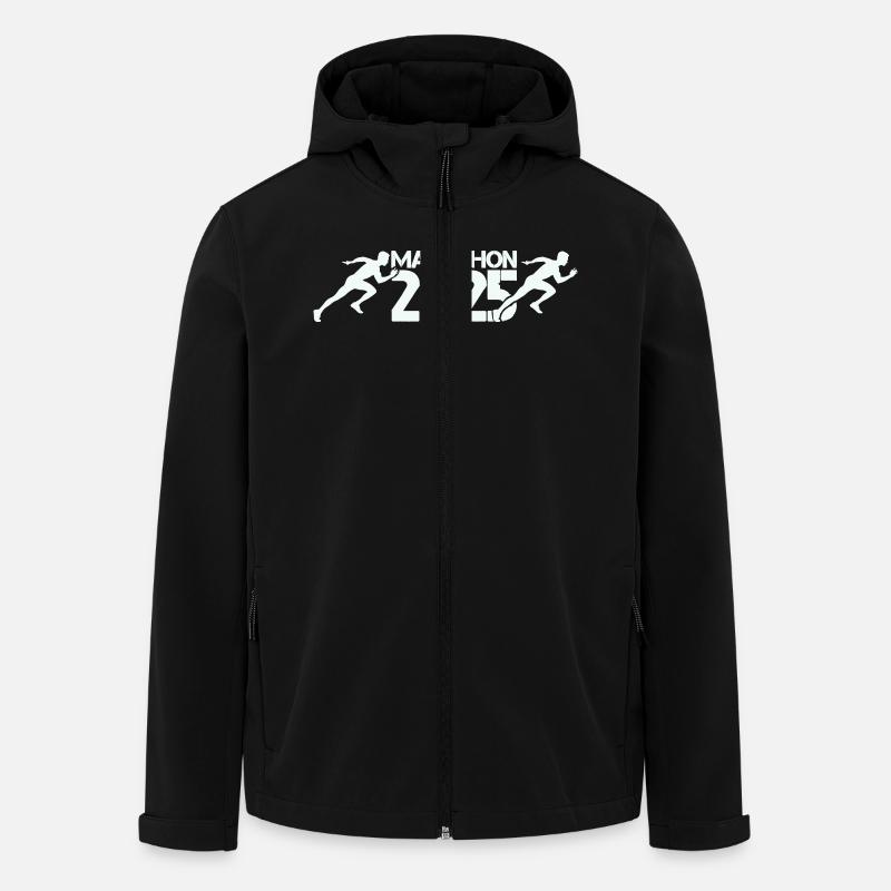 Marathon 2025 - Veste softshell homme en polyester recyclé Stanley/Stella - noir