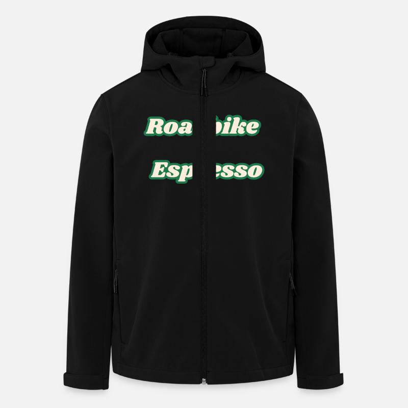 Roadbike + Espresso - Recycelte Männer Softshell-Jacke von Stanley/Stella - Schwarz