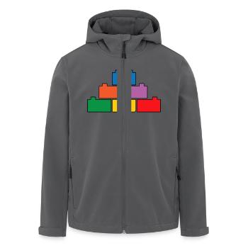 Brick Builder Toys Blocks Clamping Blocks Bricks - Men’s Recycled Softshell Jacket by Stanley/Stella - black - Front - AI Model Male 185 light (185cm)