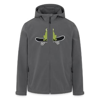 Grenouille de skateboard - Veste softshell homme en polyester recyclé Stanley/Stella - noir - Devant - AI Model Male 185 light (185cm)