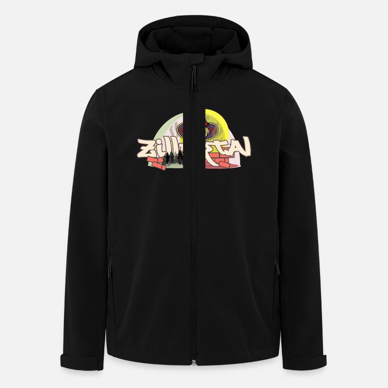 Zillertal Graffiti - Men’s Recycled Softshell Jacket by Stanley/Stella - black